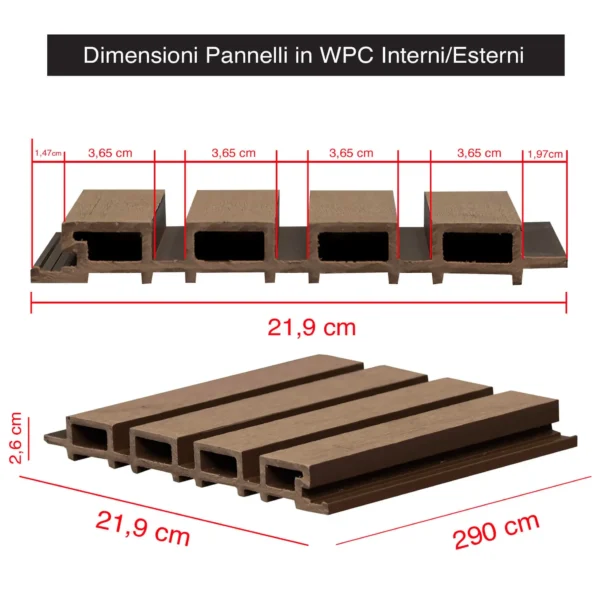 Pannello decorativo facciate | WPC | Browne