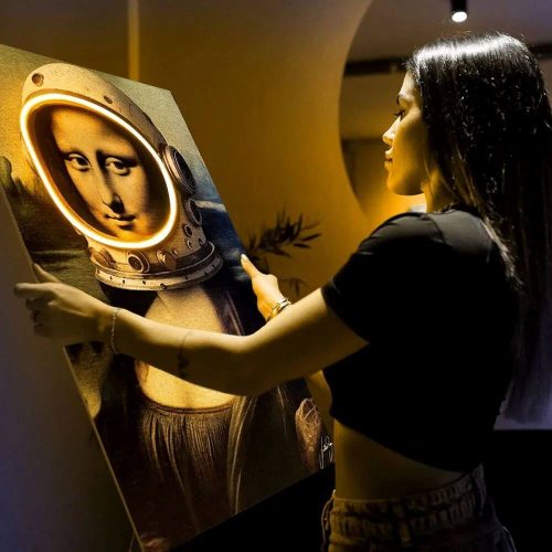 Mona Lisa led art quadro luminoso