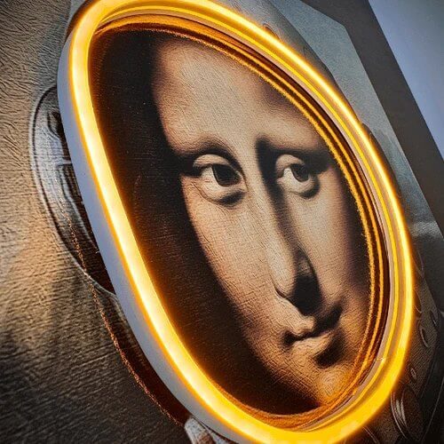 Mona Lisa led art quadro luminoso